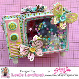 Scrapdiva 3D TV Box Die Set  preorder