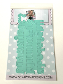 Scrapdiva Lowercase Alphabet & Numbers