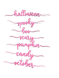 Scrapdiva Halloween Words  