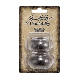 Tim Holtz Halloween Cauldrons (2pcs)