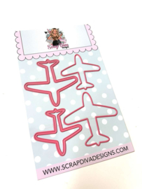 Scrapdiva Airplane Shaker