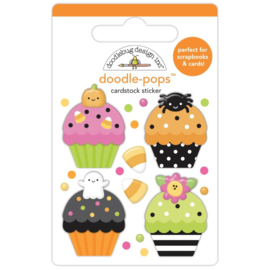 Doodlebug Doodle-Pops 3D Sticker Cute Cakes, Hey Pumpkin  