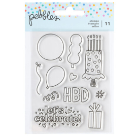 Pebbles All The Cake Clear Stamp  