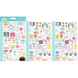 Doodlebug Mini Cardstock Stickers Icons, Happy Healing PREORDER