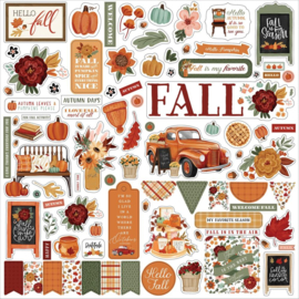 Carta Bella  Welcome Fall Cardstock Stickers 12"X12" Elements