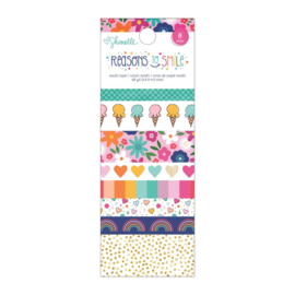Shimelle Reasons To Smile Washi Tape 8 Pieces PREORDER