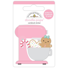 Doodlebug Doodle-Pops 3D Stickers Gingerbread Kisses- Baking Spirits Bright   