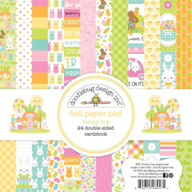 Doodlebug Double-Sided Paper Pad 6"X6" Bunny Hop PREORDER
