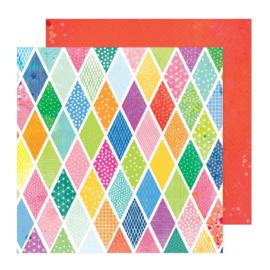 Vicki Boutin Bold And Bright Double-Sided Cardstock 12"X12"Diamonds  