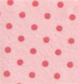 Felt dots, Pink Pastel/Pink Ancient 30x40cm - 1mm 100% acryl
