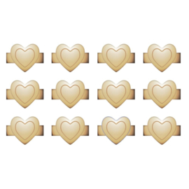 We R Charm Stapler Charm 12/Pkg Gold Heart preorder