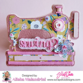 Scrapdiva Sewing Machine Minialbum  