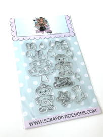 Scrapdiva Christmas Stamp & Die Set #2  