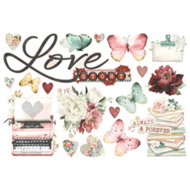 Simple Stories Simple Vintage Love Story Simple Pages Page Pieces  