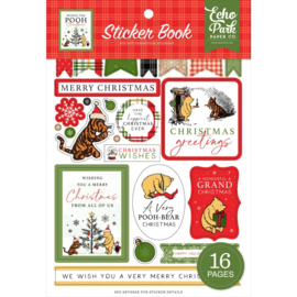 Echo Park Sticker Book Winnie The Pooh Christmas 