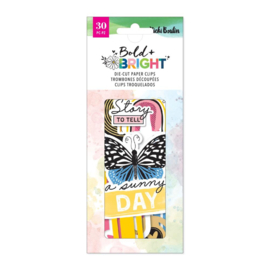 Vicki Boutin Bold And Bright Die-Cut Paper Clips 30 Pieces  