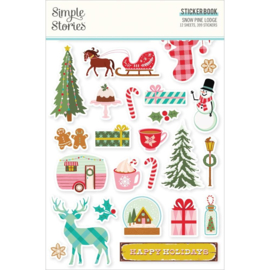 Simple Stories Sticker Book 12/Sheets Snow Pine Lodge  