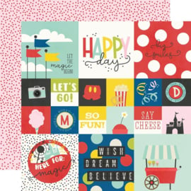 Simple Stories Say Cheese Magic Double-Sided Cardstock 12"X12" 2x2/4x4 Elements  PREORDER