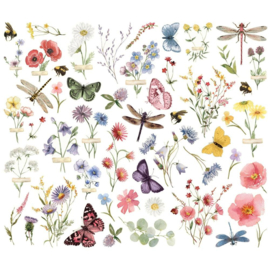 Simple Stories Simple Vintage Meadow Flowers Bits & Pieces 51/Pkg Floral PREORDER