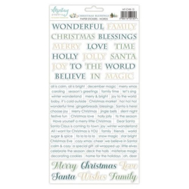 Mintay 6 x 12 Paper Stickers - Christmas Blessings - Words MT-CHB-13