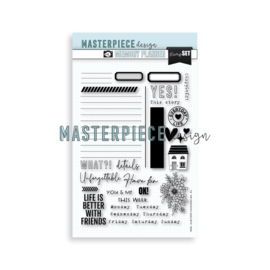 Masterpiece Design 6x8" Clear Stampset "Journal your day"  