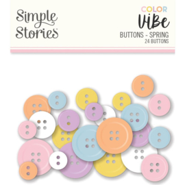 Color Vibe Buttons 24/Pkg Spring  