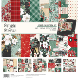 Simple Stories Collection Kit 12"X12" Simple Vintage 'Tis The Season 