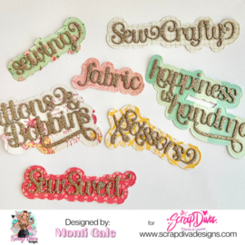 Scrapdiva Sewing Words  