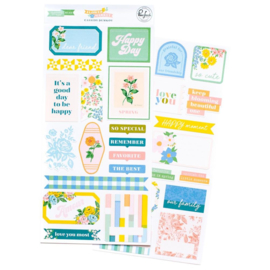 PinkFresh Cardstock Stickers Flower Market  