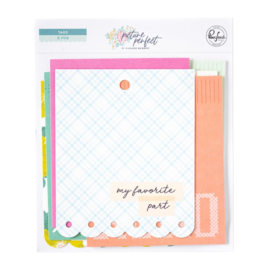 Pinkfresh Studio Cardstock Tags Die-Cuts Ephemera Pack 8/Pkg Picture Perfect  