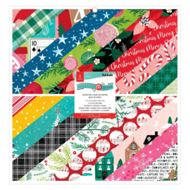 American Crafts Double-Sided Paper Pad 12"X12" 36/Pkg Vicki Boutin Peppermint Kisses