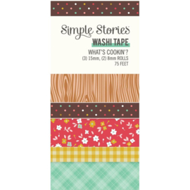 Simple Stories What's Cookin' ? Washi Tape 5/Pkg  