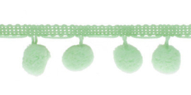 Pompom band mintgroen 20 mm