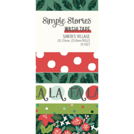 Simple Stories Santa's Village Washi Tape 5/Pkg  