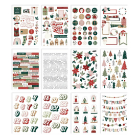 Simple Stories Sticker Book 12/Sheets Boho Christmas  