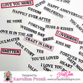 Scrapdiva Valentine Stamp and Die set