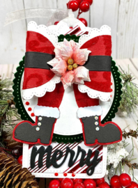 Scrapdiva Santa Bow Set  