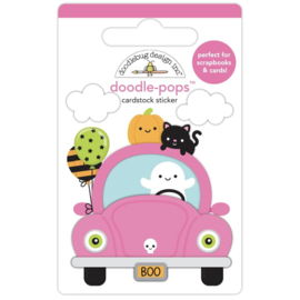 Doodlebug Doodle-Pops 3D Sticker Boo Cruise, Hey Pumpkin  