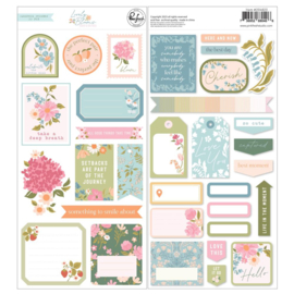 Pinkfresh Cardstock Stickers Lovely Blooms  