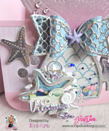 Scrapdiva Mermaid Bow Set (2 maten)
