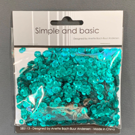 Simple and Basic Emerald Green Sequin Mix (SBS113)