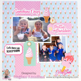 Scrapdiva Summer Ticket Stamp Set