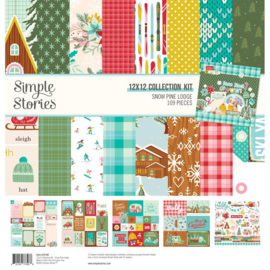 Simple Stories Collection Kit 12"X12" Snow Pine Lodge 