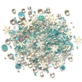 Buttons Galore Sparkletz Embellishment Pack 10g Snow Crystals