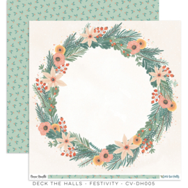 Cocoa Vanilla DECK THE HALLS – FESTIVITY PAPER 