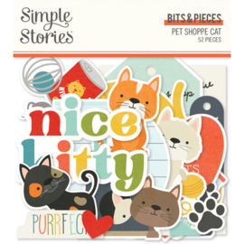Simple Stories Pet Shoppe Cat Bits & Pieces