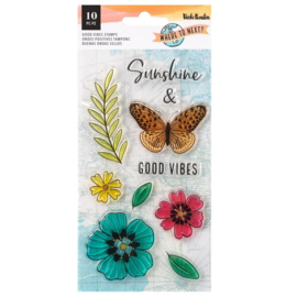 Vicki Boutin Where To Next Clear Stamps 12/Pkg Good Vibes  