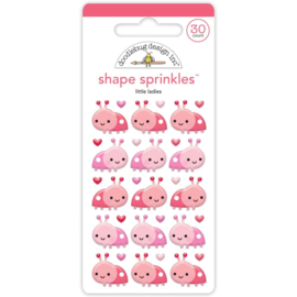 Doodlebug Sprinkles Adhesive Enamel Shapes Little Ladies  