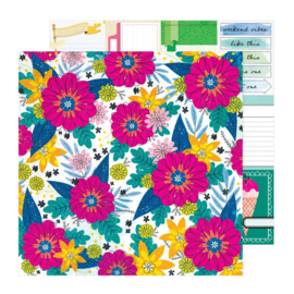 Vicki Boutin Bold And Bright Double-Sided Cardstock 12"X12" Round About PREORDER