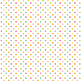 Doodlebug Bunny Hop Heavyweight Acetate 12"X12" Easter Dots  